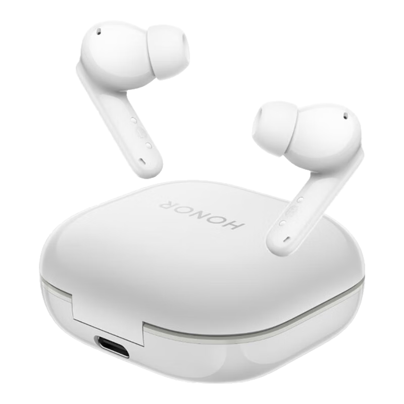 HONOR 荣耀 Earbuds X5 半入耳式真无线动圈降噪蓝牙耳机 釉白色