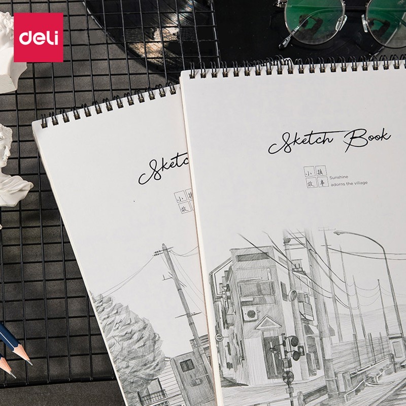 得力(deli) 得力(deli)素描本美术生专用速写本学生用画画本子马克笔