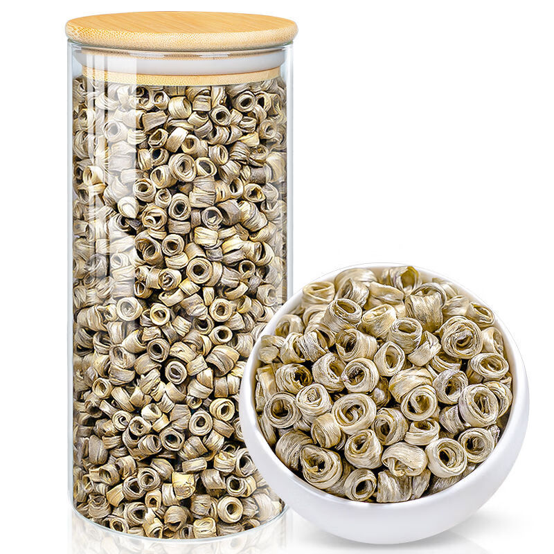 飄香韻特級茉莉花茶女兒環(huán)2025新茶濃香型飄雪茶葉橫縣茉莉綠茶 200g一罐裝