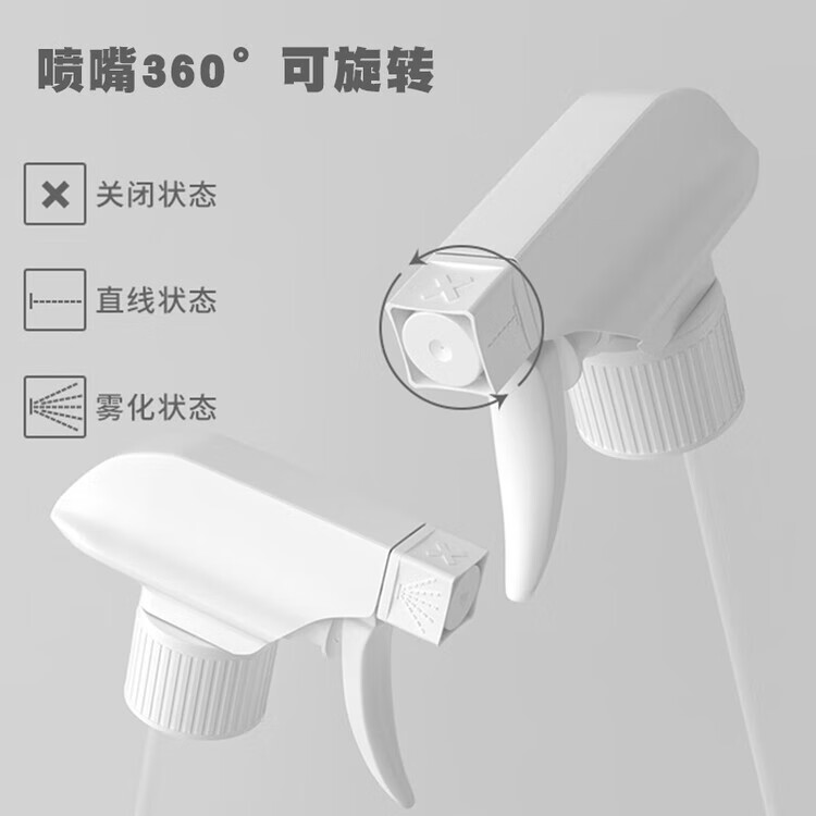 MPPMCK小喷壶医用500ml酒精喷壶消毒液次氯酸专用空瓶不透明避光喷雾瓶 500ML【3档可调节】5个