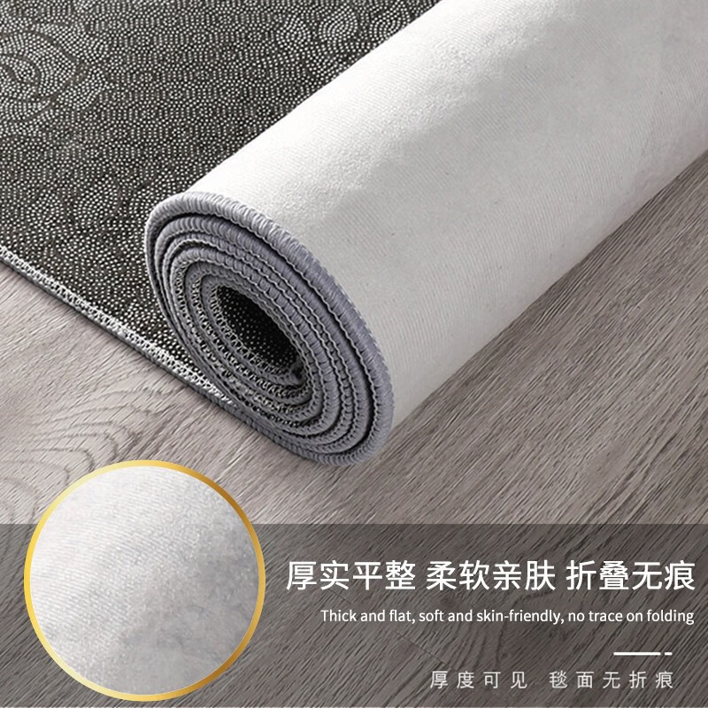 布迪思入户门地垫门口脚垫进门垫防滑垫家用刮泥垫子浴室吸水垫可裁剪 云澶 40*60CM两件装