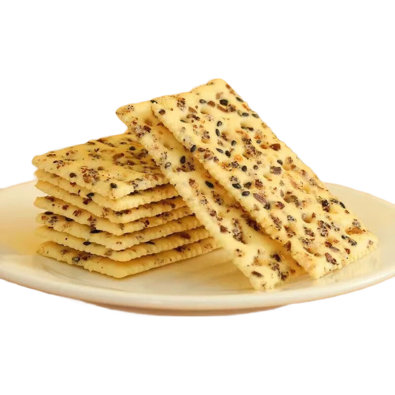 奇亚籽三色藜麦苏打饼干无蔗糖膳食纤维代餐饼干整箱 奇亚籽三色藜麦苏打饼干 【真*超值】10包