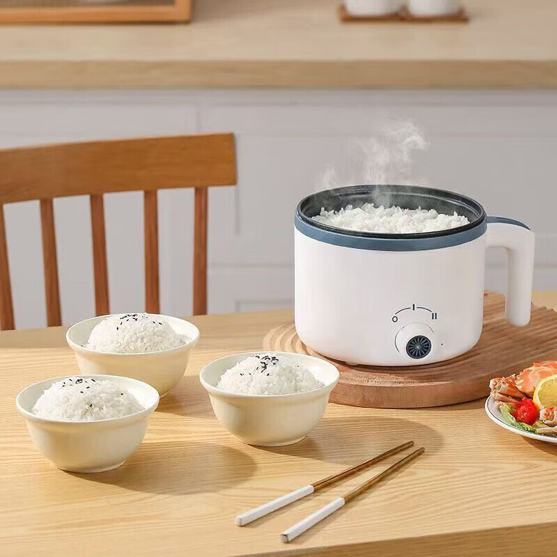 德国电饭煲小型电饭锅家用2L不沾内胆全自动电炖锅家电电锅不粘锅 米白色[机械款]不粘内胆 2L