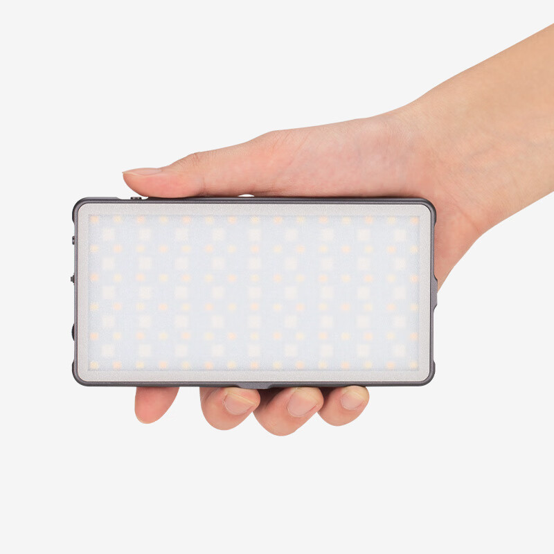 斯丹德x2049续航版全彩补光灯便携式RGB桌面平板灯彩色视频拍照手机直播背景氛围发丝灯 RGB-X2049S+LINK(续航版+无线遥控)