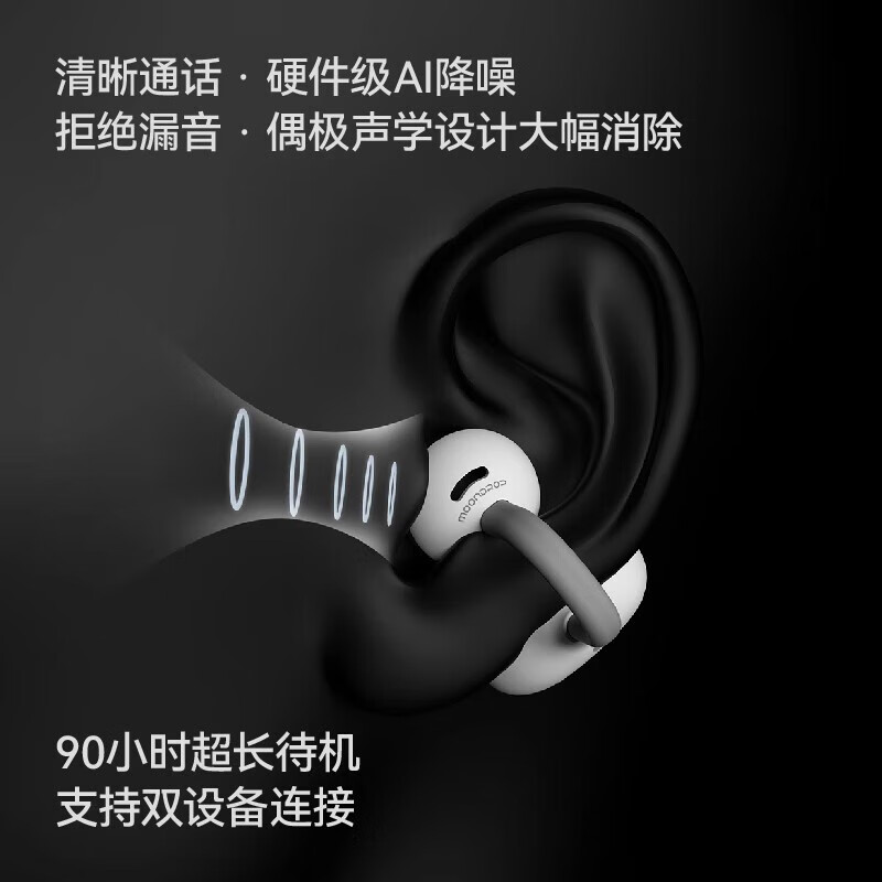 柏林之声音乐胶囊耳夹式耳机无线蓝牙6.0运动跑步2025年新款七夕 音乐胶囊(白红)