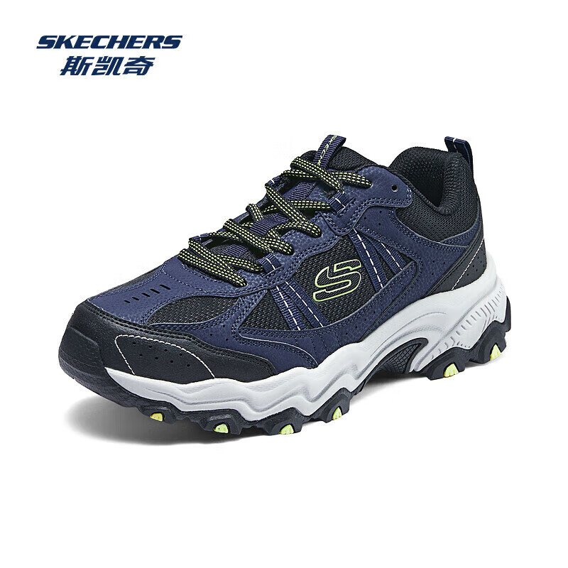 斯凯奇（Skechers）云野丨徒步鞋男女同款户外防护抓地耐磨运动跑步鞋鞋运动鞋 【男款】海军蓝色/黑色/NVBK 41