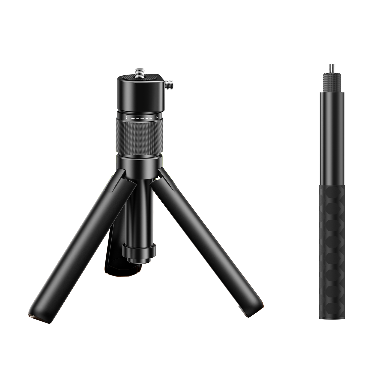 毕亚兹适用影石X5/X4自拍杆手持杆三脚架大疆osmo360全景相机手持加长杆【套装自拍杆1.2米+手柄】