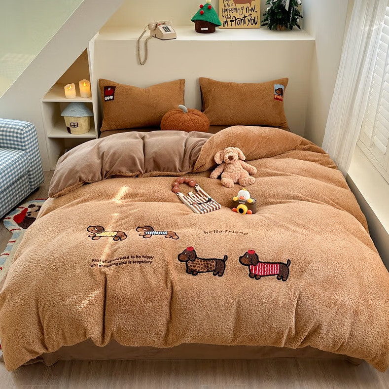 AIDLIA��ţ���޴����ļ��׶�����ů�������׼����״������� С���� 1.5/1.8m�� ������ ����200*230cm 129Ԫ