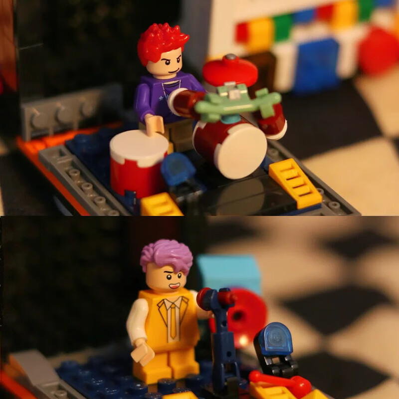 哲高积木拼装复古怀旧电视冰箱收音机复古家电摆件创意礼物儿童男女生 复古收音机（带2人仔）-554PCS