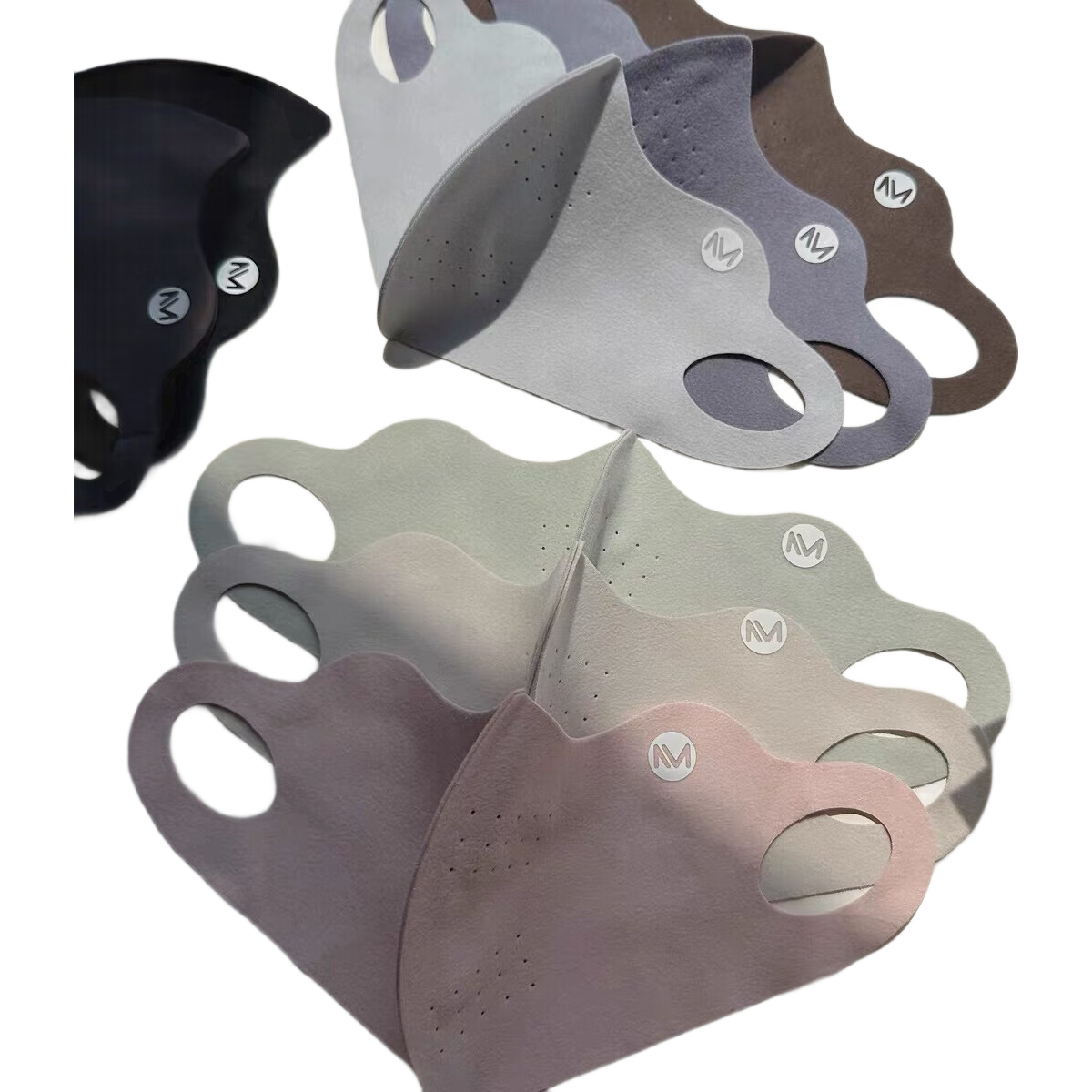 双面暖绒立体口罩秋冬保暖防风防寒护眼角骑行面罩立体无痕显脸小 【高颜值保暖】黑色1个