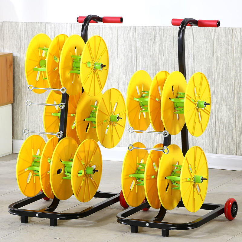 电线放线器BV线放线架电工放线盘放线神器便携小型电线放线架包邮 不锈钢手提式  五盘款