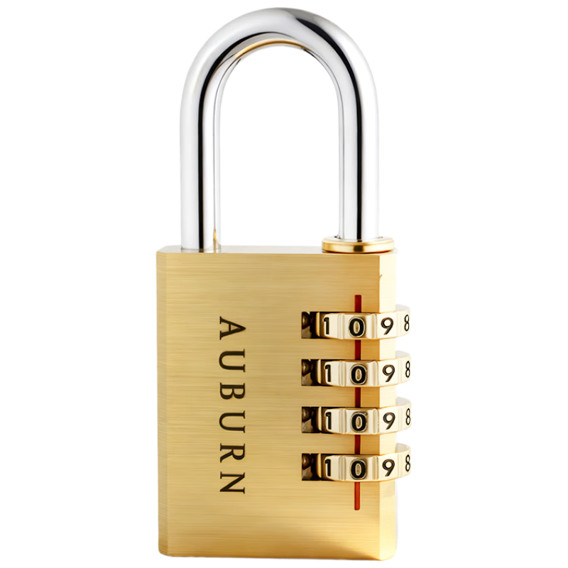 奧本黃銅密碼掛鎖行李箱鎖宿舍柜子鎖健身房迷你密碼防水鎖頭384