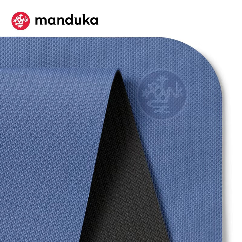MANDUKABegin系列初學(xué)者雙面專(zhuān)業(yè)防滑瑜伽墊青蛙瑜伽墊便攜加厚健身墊 25新色-藍月光 5mm(資深型)