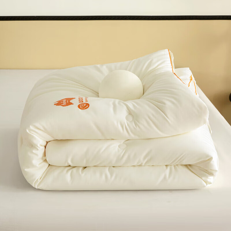 恒源祥冬被被子澳洲羊毛被磨毛加厚保暖棉被8斤冬季被芯单人被6斤四季被 本白色 150*200cm【4斤夏被】