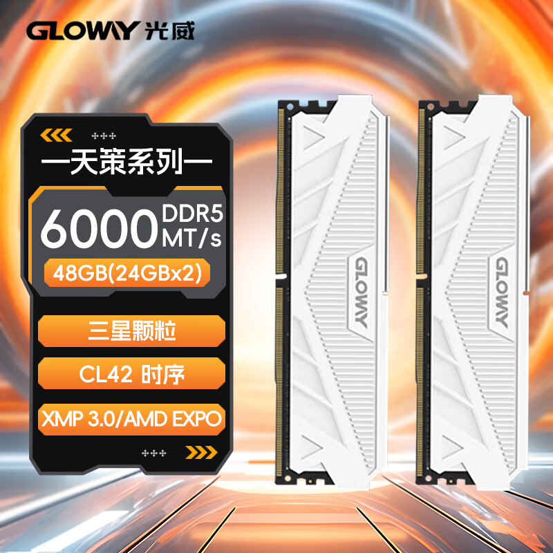 Gloway/���� ���CL42 DDR5 6000MHz �ڴ��� 24GX2 2159Ԫ