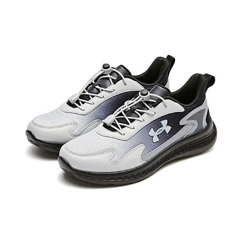 Under Armour童鞋儿童舒适跑鞋男女休闲透气耐磨运动童鞋舒适小白鞋 黑色 33