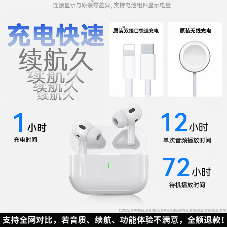 华强北爆款蓝牙耳机无线华强北主动降噪五代2025新款顶配Pro2真无线主动降噪 【巅峰版Pro2代】-智能降噪个性化空间音频 爆款顶配