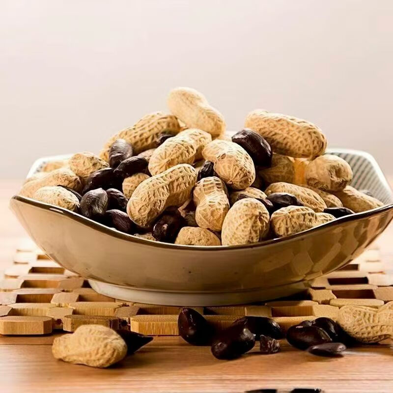 2025云南富硒黑花生老品种带壳养花生大包装健康养胃花生润喉糖 5斤 高品质富硒带壳黑花生