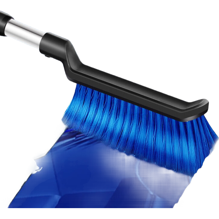 汽车多功能除雪铲车窗玻璃除霜冬季除冰铲子扫雪刷刮霜板清雪 5048A不可伸缩不锈钢雪铲黑色 单个