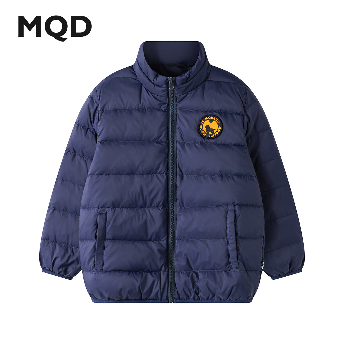 马骑顿（MQD）儿童冬季日常简约羽绒服 藏青 120