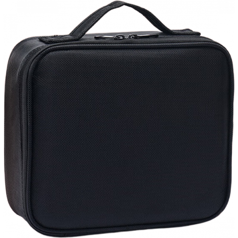 纳诗莲（NiceLand）韩国化妆包女多功能层小号网红可携式手提化妆品收纳包 牛津布_黑色