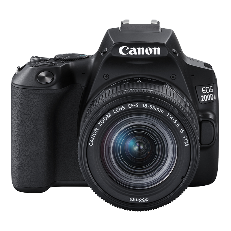 佳能（Canon）EOS 200D II 200D2 迷你单反相机 18-55标准变焦镜头套装 黑色（ 约2410万像素/4K短片） 5199元