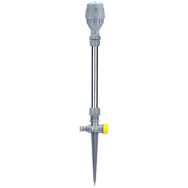 漢軒自動澆水器加高灑水器旋轉(zhuǎn)灌溉噴淋噴頭神器綠化草坪園林噴灌 加長桿灑水器+4分50米管接頭套裝