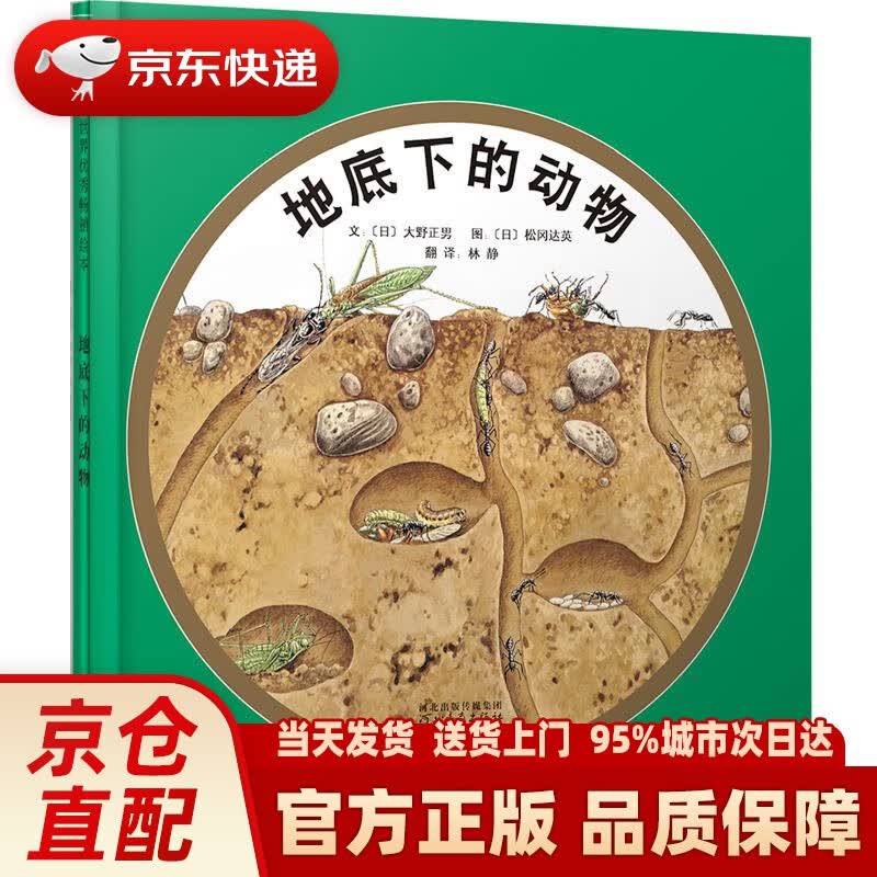 【新华正版图书】地底下的动物（启发童书馆出品） 大野正男, 松冈达英, 林静 河北教育出版社