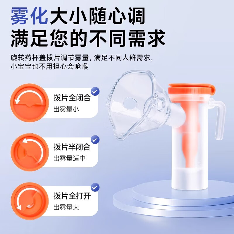可孚雾化机医用级雾化器儿童家用婴儿老人成人压缩式 雾化配件*5套