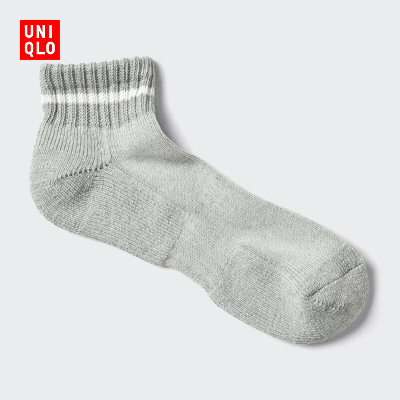 优衣库短袜男装/袜子482622 03 灰色 S /M/25～27 cm