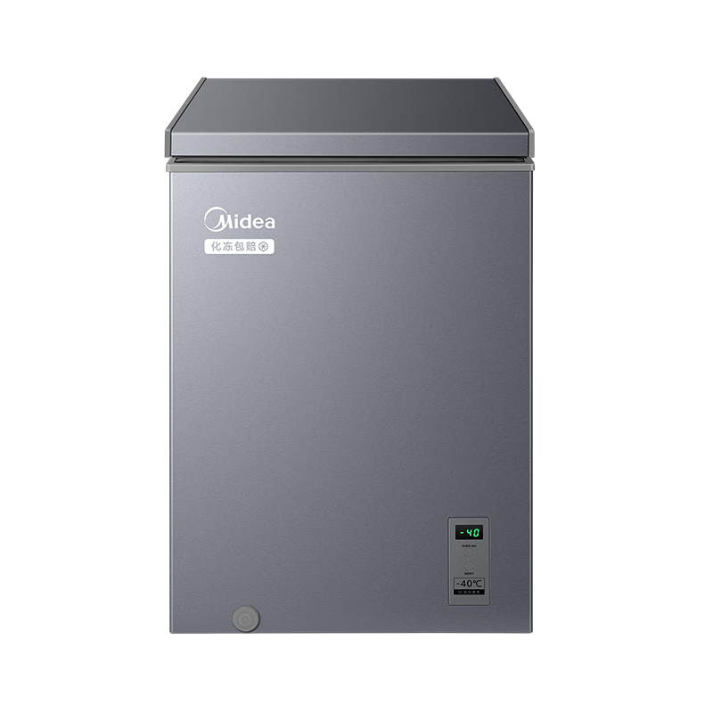 美的（Midea）深冻系列100L单温家用冰柜零下40度超低温小型冷柜冷冻柜冷藏柜卧式冰箱BD/BC-100KEM(E)国家补贴