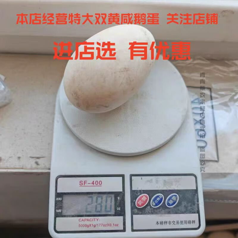 双黄咸鹅蛋沂蒙山特产土鹅蛋双黄鹅蛋咸蛋农家传统工艺腌制双黄蛋 双黄咸鹅蛋120克左右【20枚】精选装