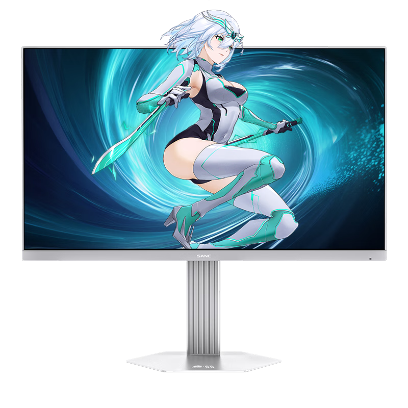 SANC盛色24.5英寸2K320Hz FastIPS显示器1ms 硬件低蓝光 HDR400 白色海景房 AI电竞显示器屏幕 S65