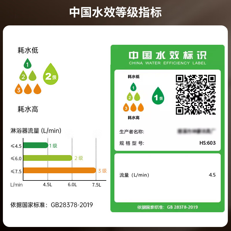 壹品印象增压淋浴花洒喷头家用浴室洗澡热水器超强加压沐浴莲蓬头软管套装 三档增压花洒【雅黑】 【强劲增压丨密集大出水】