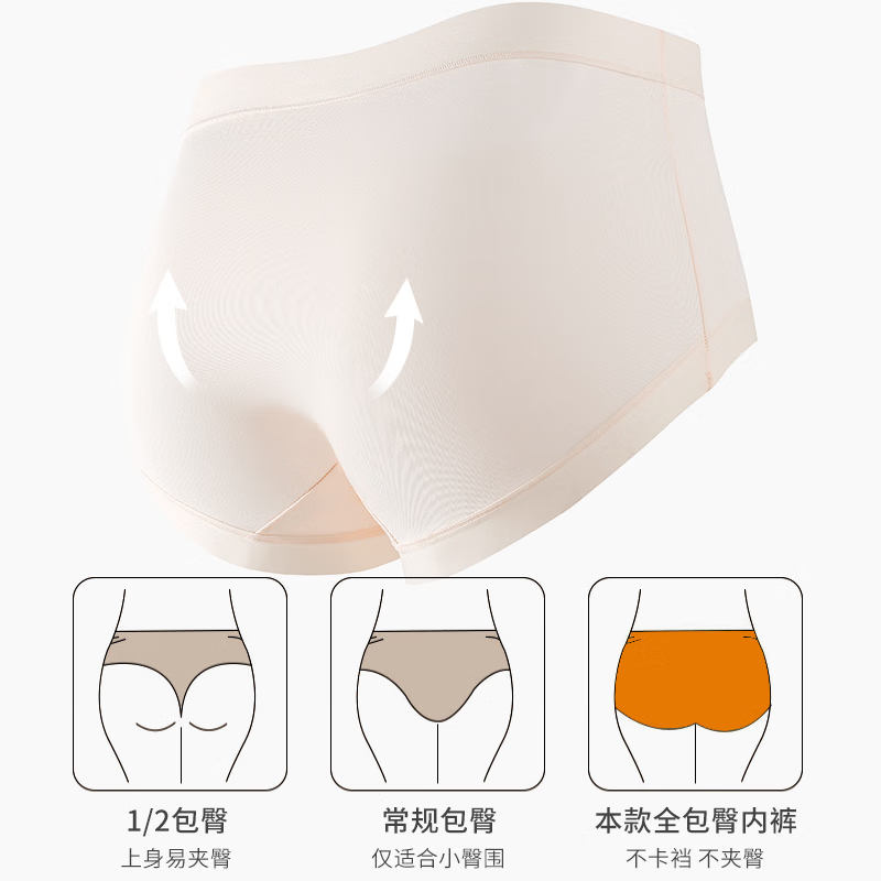 樱姿娜【6条装】无痕内裤女2025新款蕾丝蝴蝶结7A级抗菌蚕丝裆透气内裤 【6条装】白+浅虾+绿+杏+肤+随机色 L 中腰(80-110斤内可穿)