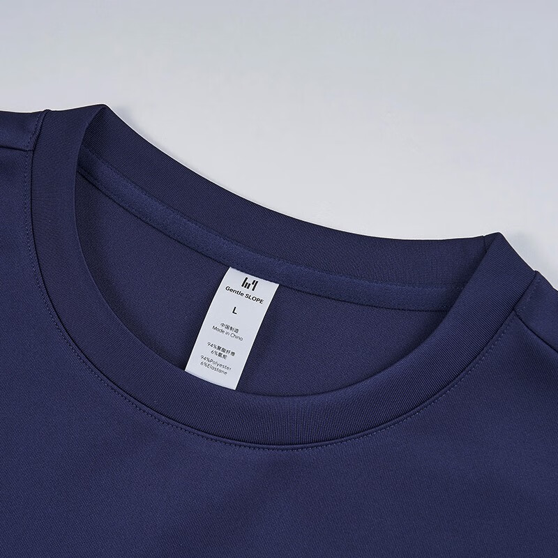 缓坡俱乐部 户外卫衣女 纯色空气层 轻柔抗皱 时尚短款 徒步露营 春秋套头衫 海军蓝 XL(175/96A)