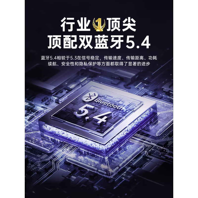 金运【升级款丨鎏金电镀】蓝牙耳机半入耳式无线高端适用于苹果降噪重低音超长续航 暮影黑