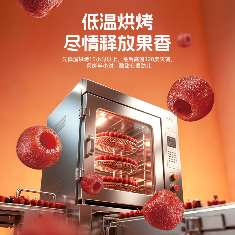 盖狮高纤空心烤山楂 无添加休闲零食独立包装无核小火烘烤山楂 【零嘴组合】板栗仁+烤山楂 250g 2袋