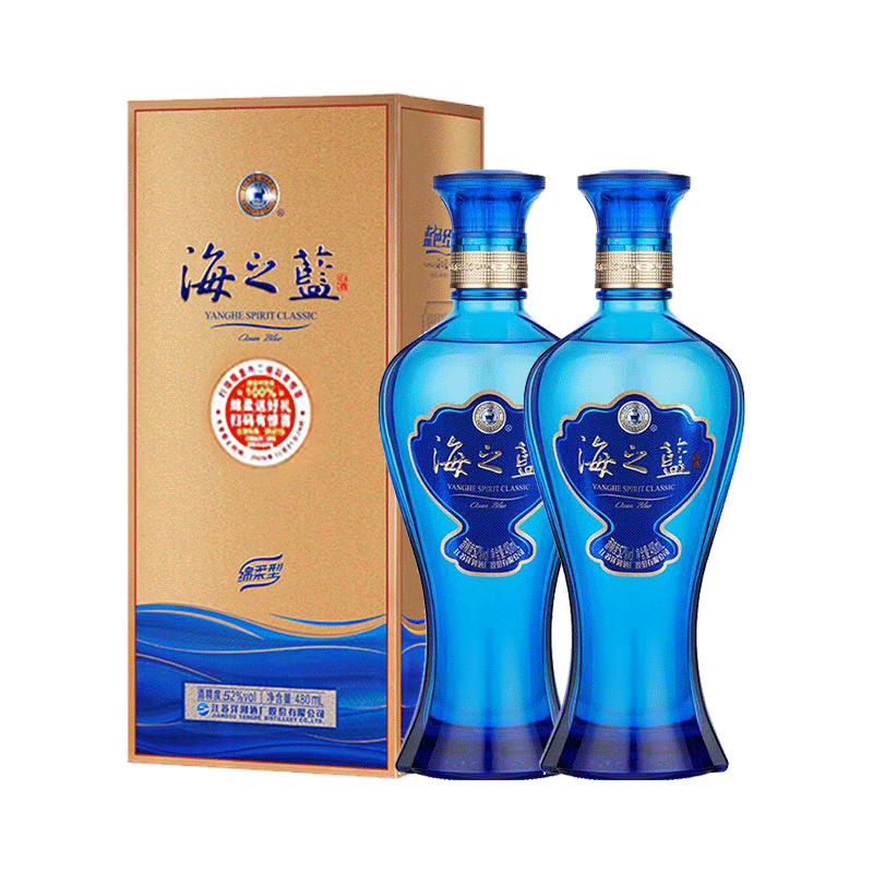YANGHE/��� ��ɫ���� ��֮�� 52?����Ũ���� 480ml 2ƿ 216.7Ԫ