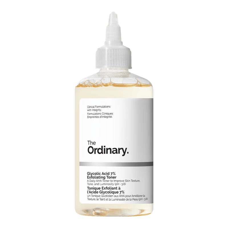 THE ORDINARY果酸水7%甘醇酸清洁湿敷水240ml爽肤水改善毛孔化妆送女友生日
