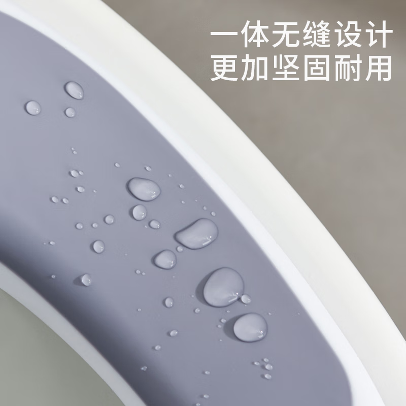 菲尔洁儿童马桶坐便圈小孩坐便垫马桶圈男女宝宝通用防溅厕所便携式神器 大象灰升级TPE软垫款【赠挂钩】 500