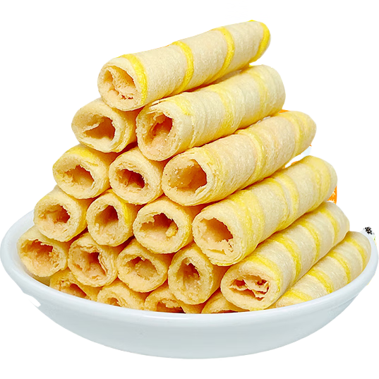 榴莲蛋卷撞奶代餐早餐饼干独立包装榴莲味网红休闲解馋小零食整箱 榴莲蛋卷两包【12根】*热卖