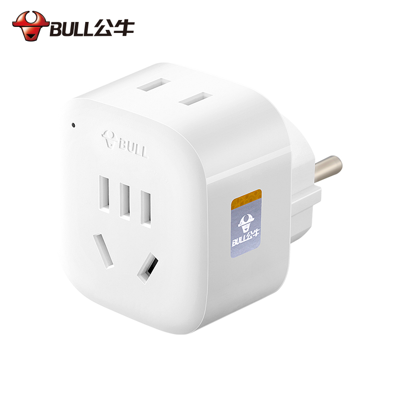 公牛 gn-l01g德标转换插头巴厘岛泰国越南插座转换器带usb欧标电源
