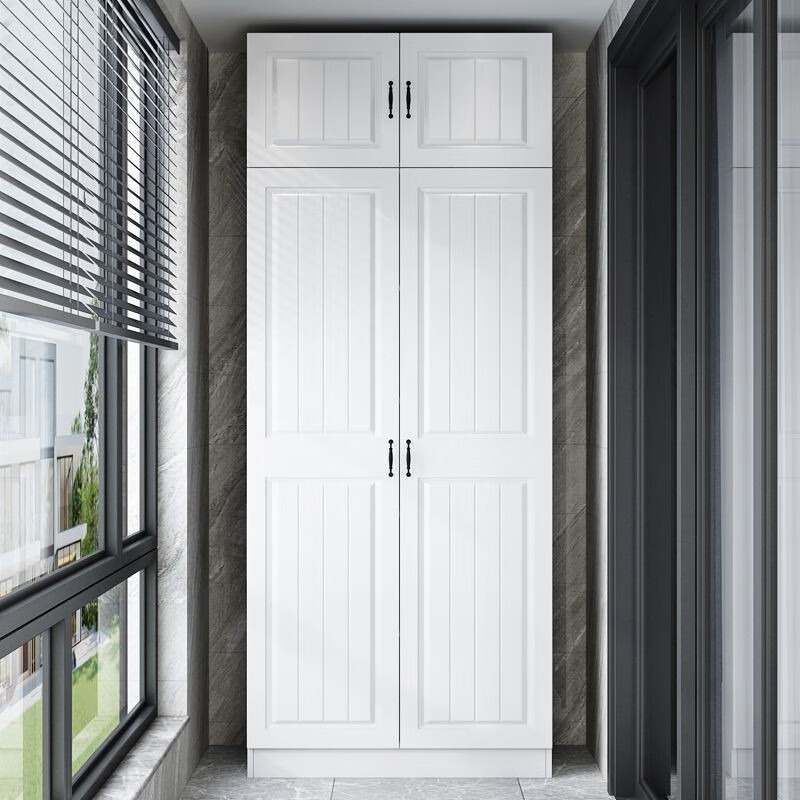 心灵忆语阳台储物柜置物架收纳柜防晒防水柜子实木飘窗柜多功能定制杂物柜 如需上墙/挖孔/切角请联系客服