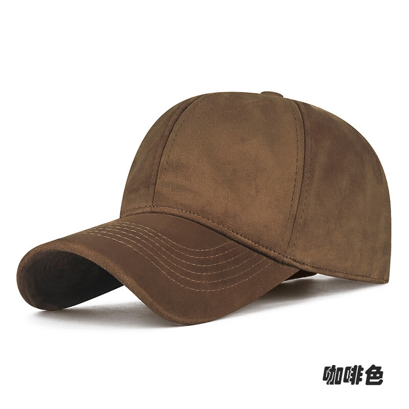 趣丝羽秋冬季新款加绒二棉棒球帽男女士丝绒超柔毛绒布料纯色保暖鸭舌帽 灰色