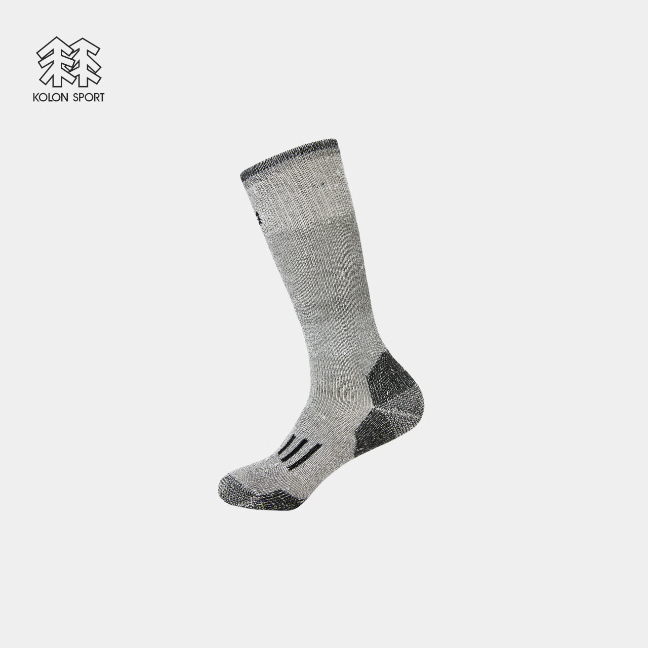 KOLON SPORT/可隆户外运动袜 男女EXPERT HERO美利奴羊毛及膝袜 黑色BK M