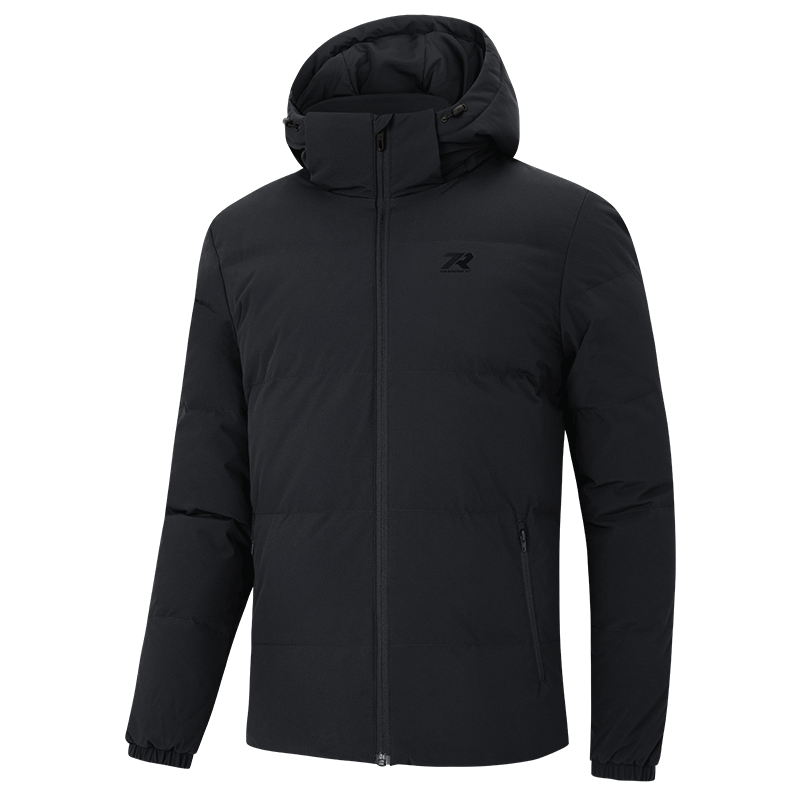 361°连帽羽绒服男冬季新款防钻绒羽绒服保暖运动外套 静谧灰 L