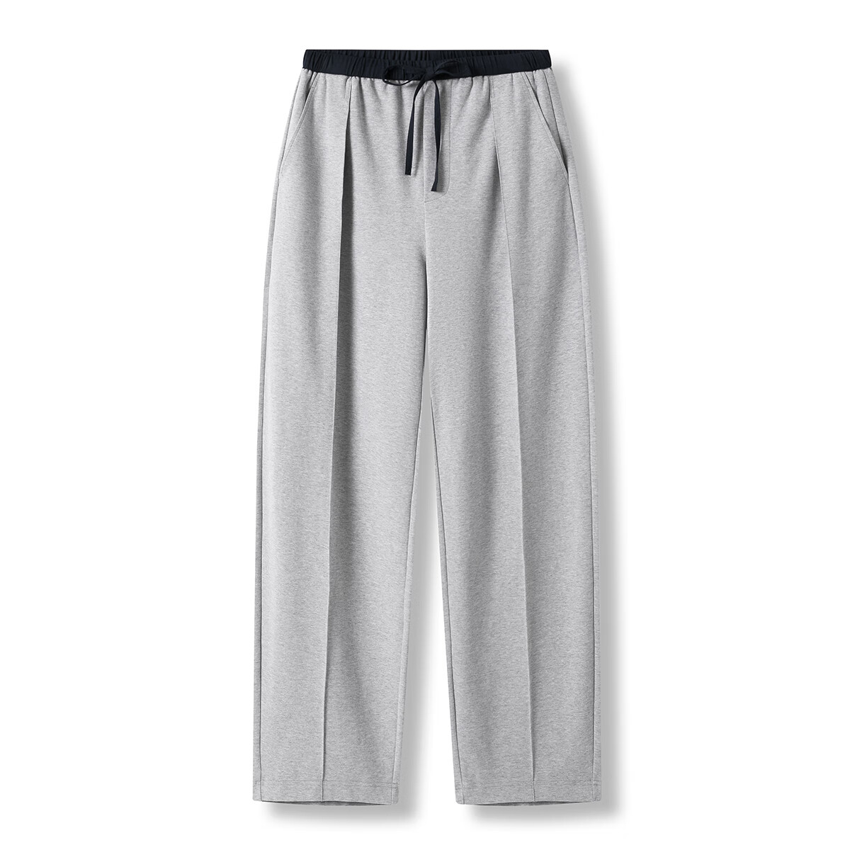 MARKLESS休闲裤男锥形阔腿通勤百搭长裤抽绳系带裤子男款5826 灰色 M