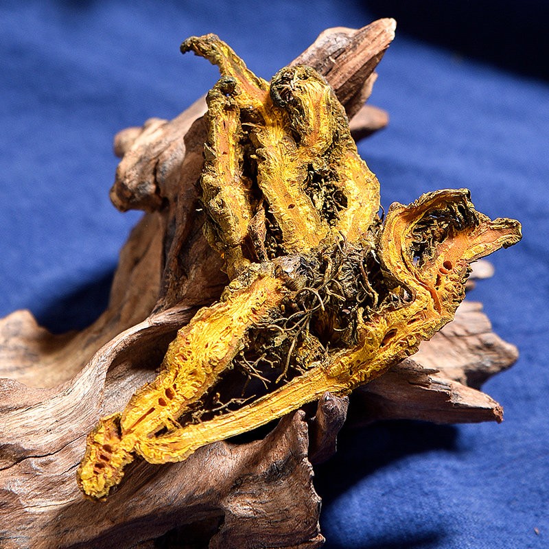 四川黄连中药材鸡爪连黄莲峨眉黄莲片单支黄连粉 5-8年川黄连片250g 【峨眉高山货】