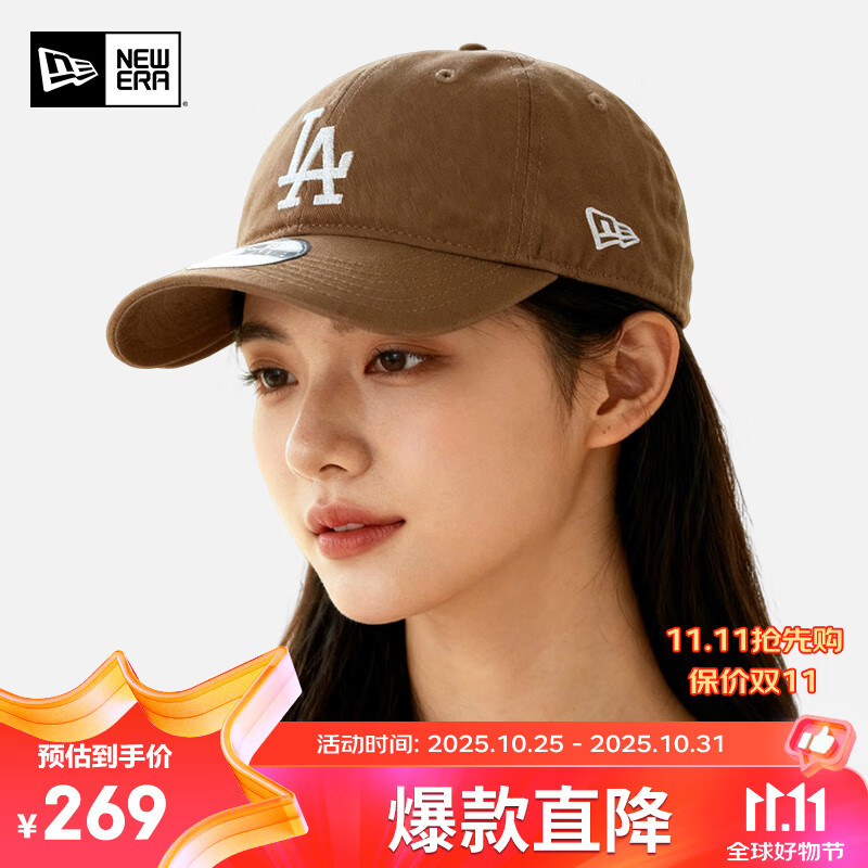 NEW ERA棒球帽MLB帽子男女鸭舌帽纽亦华帽子LA软顶920棒球帽百搭13492697